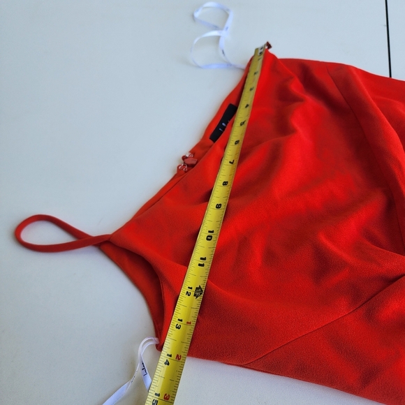 NWT Lulus Orange One-Shoulder Streap Bodycon Mini Dress Knot Detail Stretch S - Picture 9 of 13